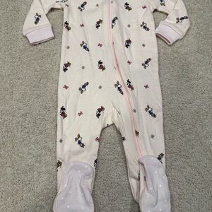 Janie and Jack Pink Footies One Piece
